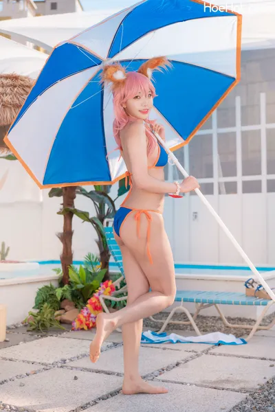 Sooflower (수련수련) - Tamamo Summer nude cosplay leaked 391698