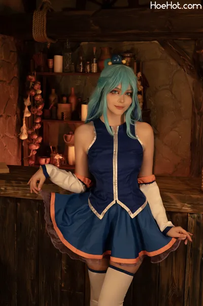 tsukides - aqua nude cosplay leaked 139602