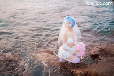 橙子喵酱 蕾姆-婚纱 [18P] nude cosplay leaked 214460