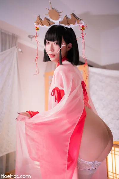 Money冷冷-辉夜巫女 nude cosplay leaked 408888