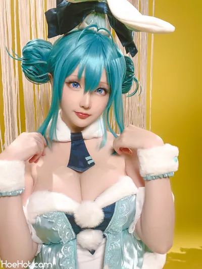 [Hoshilily] September 2023 Plan A - Hatsune Miku BiCute Bunnies (White Bunny Version) nude cosplay leaked 162168