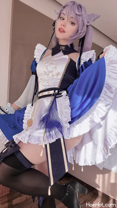 Shirogane-Sama - Keqing Maid nude cosplay leaked 315275