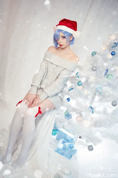 Akariia - Rem XMAS nude cosplay leaked 297884