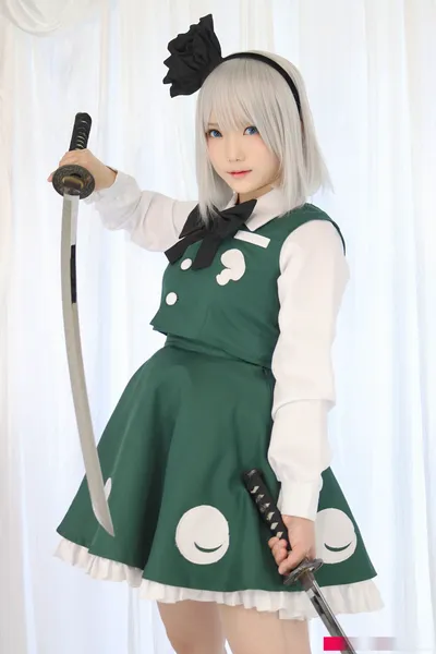 Yukina - Youmu Konpaku nude cosplay leaked 6948