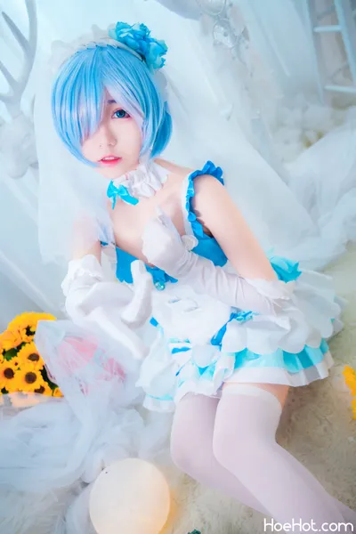 猫君君MaoJun - 蕾姆花嫁 nude cosplay leaked 75710