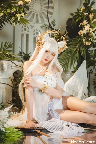 瓜希酱 - Platinum Shimmering Dew (Arknights) nude cosplay leaked 326024