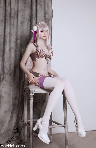 tenletters - Emilia (Re:Zero) nude cosplay leaked 611897