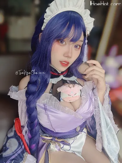 Tsunnyanchan - Maid Raiden Shogun nude cosplay leaked 25042