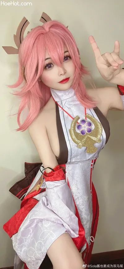 Sola - Yae Miko nude cosplay leaked 496885