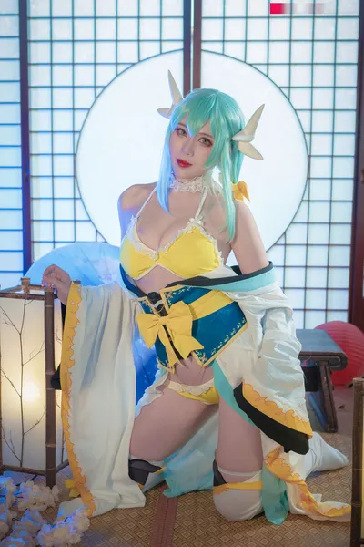 羊大真人 - 清姬泳装 nude cosplay leaked 5634