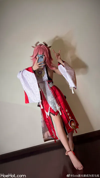 Sola - Yae Miko nude cosplay leaked 496892