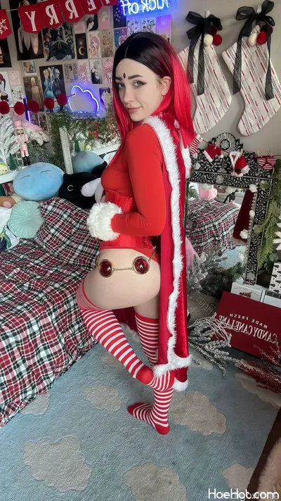 Indigo White - Red Raven Christmas nude cosplay leaked 111725