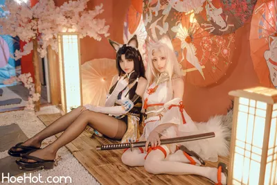 miko酱ww&amp;花京院腥鱼 - 胡桃 nude cosplay leaked 428592