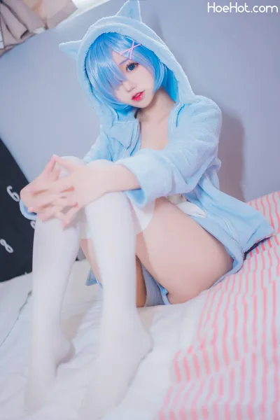 [Cosplay] 猫君君MaoJun 雷姆猫耳睡衣 nude cosplay leaked 135947