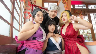 Neppu - Tengen X Makio, Suna, Hinatsuru nude cosplay leaked 14046