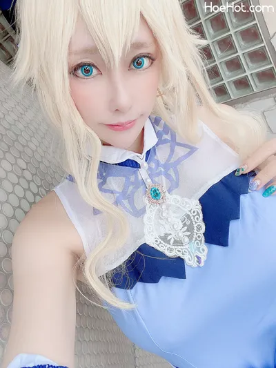 [Ringo Mitsuki] 実はえっちな原神💙ジンさんのノーパンノーブラ透け透け水着👙 nude cosplay leaked 581033