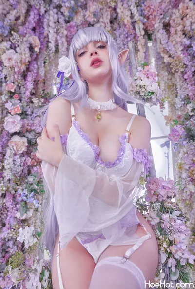 Hologana - Emilia nude cosplay leaked 288659