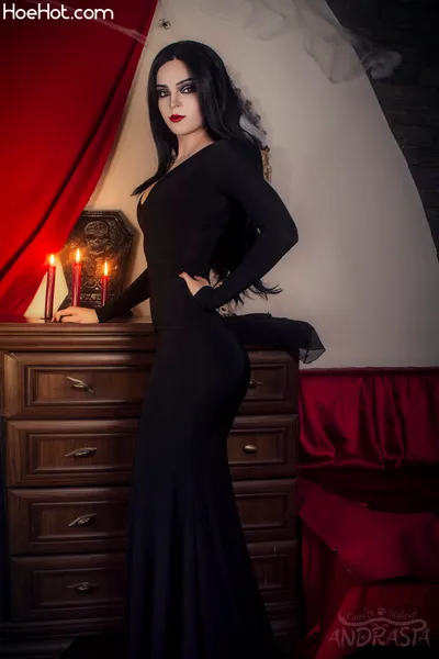 Andrasta - Morticia Addams nude cosplay leaked 580977