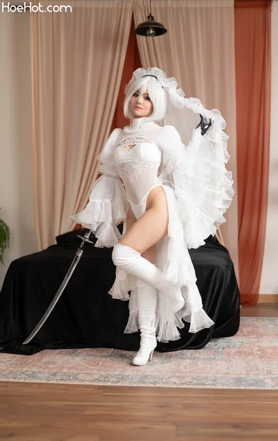 UNa Cosplayer - Bride 2B nude cosplay leaked 77466