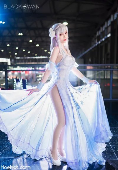 Sakiiii翎柒 Emilia Crystal Dress nude cosplay leaked 502357