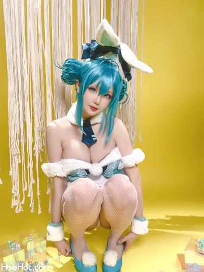 [Hoshilily] September 2023 Plan A - Hatsune Miku BiCute Bunnies (White Bunny Version) nude cosplay leaked 162164