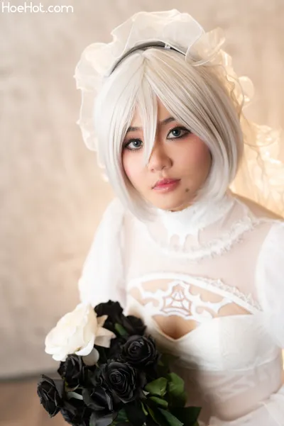 UNa Cosplayer - Bride 2B nude cosplay leaked 77475