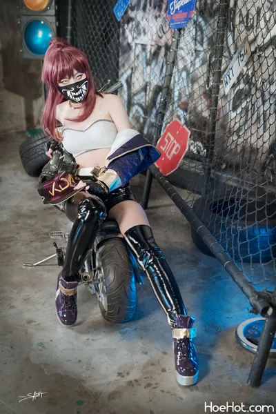 Yuna (유나) - Akali K/DA nude cosplay leaked 349056