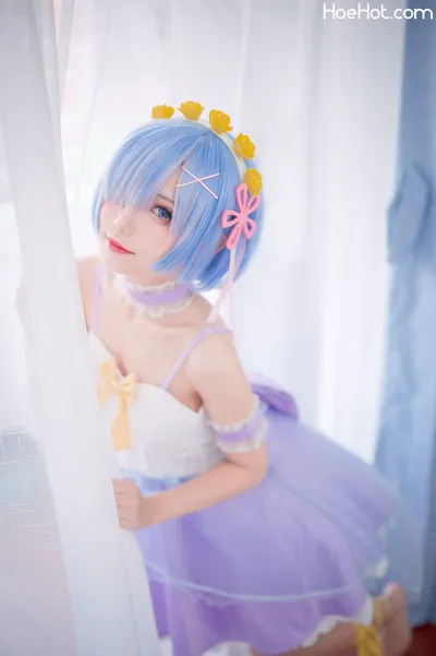 【花柒Hana】NO.02 蕾姆CLEAR DRESS nude cosplay leaked 613485