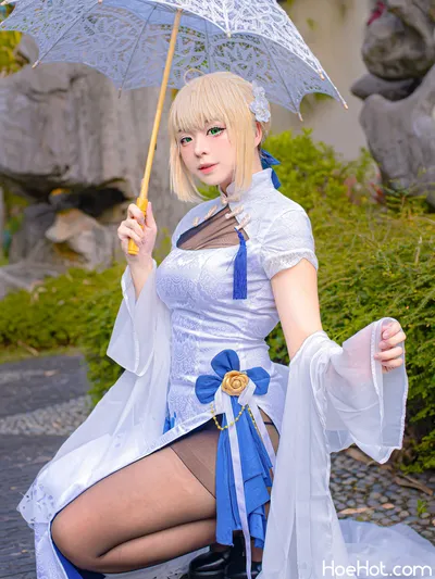 RitheCosplay - Saber Chinese dress nude cosplay leaked 308551