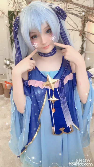 Rocksy Light - Snow Miku nude cosplay leaked 158667