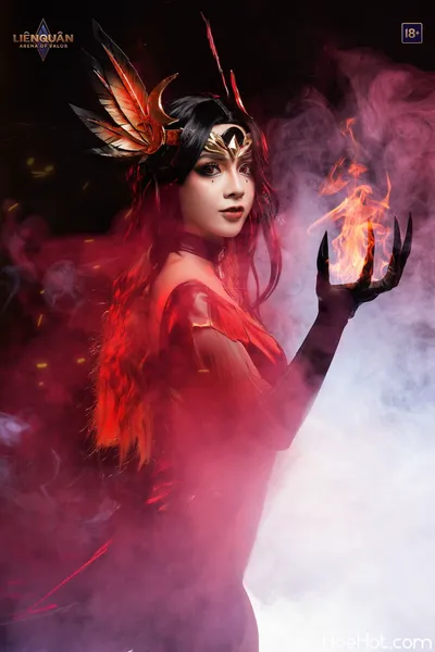 Arena of Valor Cosplay Natalya Burning Embers nude cosplay leaked 96033