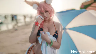 [uki雨季] 玉藻前海边泳装 FATE Tamamo no Mae Bikini nude cosplay leaked 386086