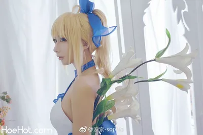 [索索-sophia] Saber Arturia Dress Ver. nude cosplay leaked 477805