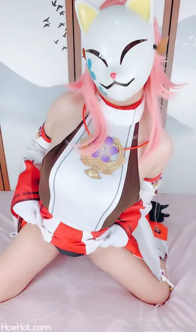 Yaxie Lotte (Fansly) ----------- Yae Miko nude cosplay leaked 357183