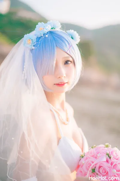 [Cheng Meow] Rem Swimsuit Bride nude cosplay leaked 553035