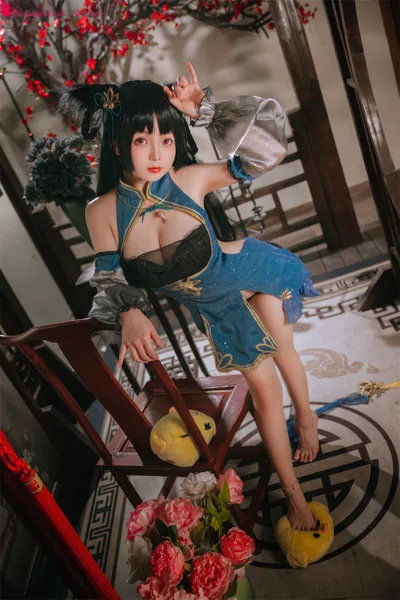 日奈娇 - 碧蓝航线-大潮旗袍 nude cosplay leaked 2464