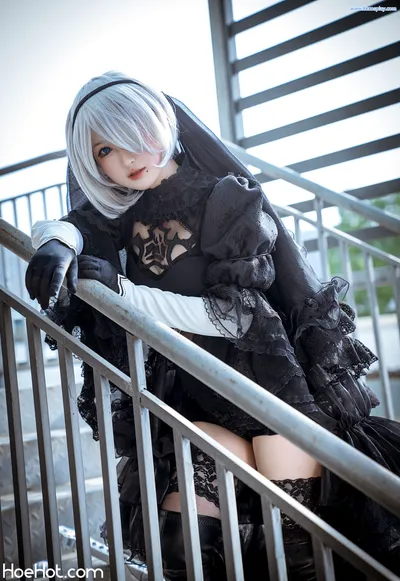 [喵喵的喵吖]  杭州漫展 尼尔机械纪元 2B Comic Show Nier 2B nude cosplay leaked 103050