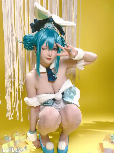 [Hoshilily] September 2023 Plan A - Hatsune Miku BiCute Bunnies (White Bunny Version) nude cosplay leaked 162165