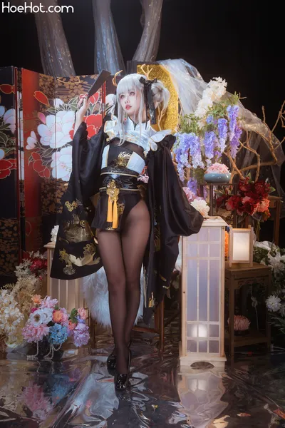 萌芽儿 - 白兔和服 nude cosplay leaked 45763