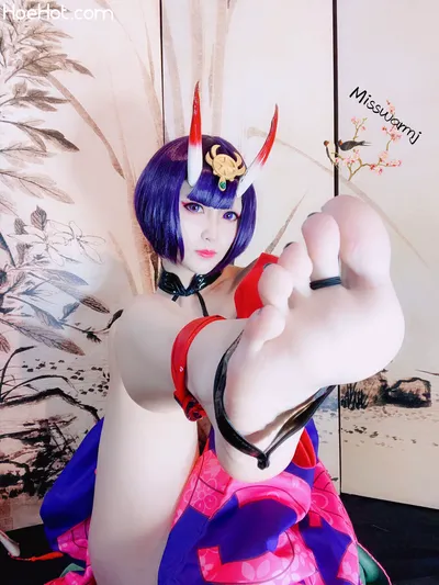 Misswarmj - Shuten Douji nude cosplay leaked 425869