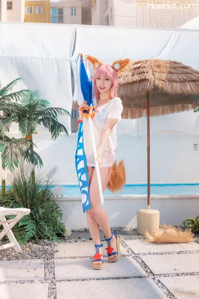 Sooflower (수련수련) - Tamamo Summer nude cosplay leaked 391688