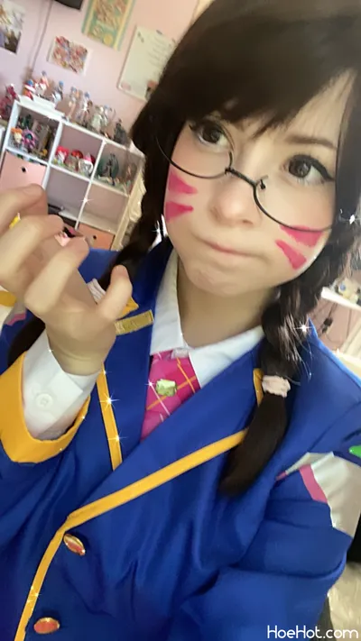 Melondoki - D.Va schoolgirl nude cosplay leaked 283211