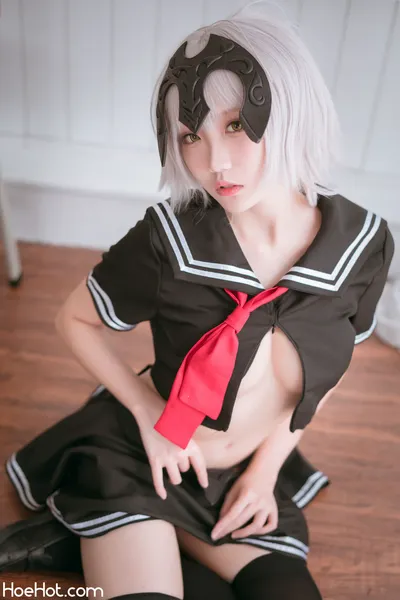 [瓜希酱]  黑贞德 校服 nude cosplay leaked 519588