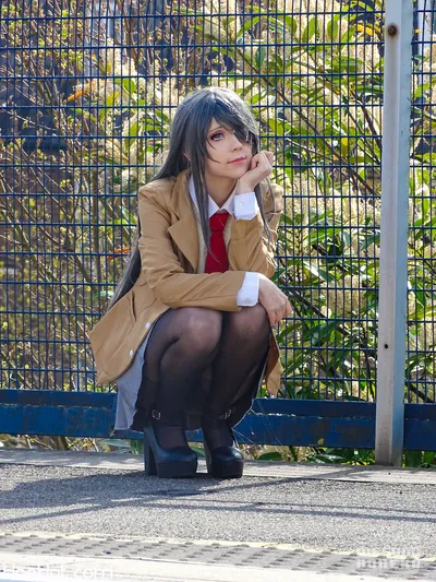 Megumi Koneko - Mai Sakurajima School Uniform nude cosplay leaked 587712