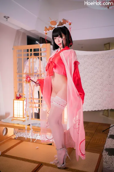 Money冷冷-辉夜巫女 nude cosplay leaked 408876