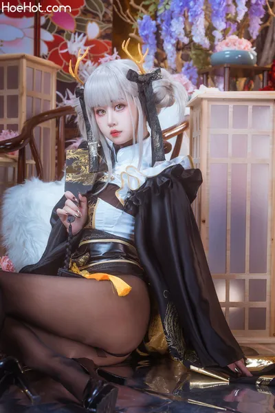 萌芽儿 - 白兔和服 nude cosplay leaked 45770