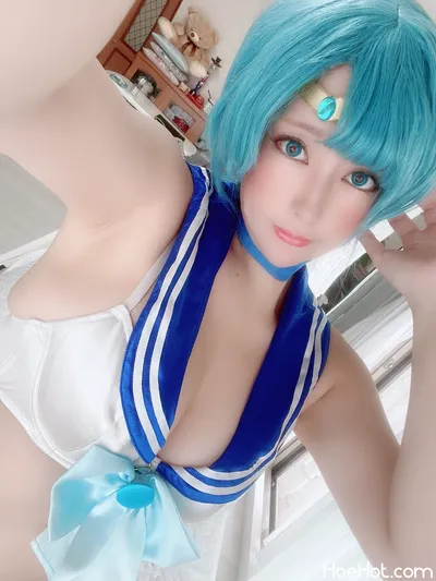 [Ringo Mitsuki] えっちすぎるセーラーマーキュリー💙懐かし系コスプレ回💙 (Bishoujo Senshi Sailor Moon) nude cosplay leaked 601095