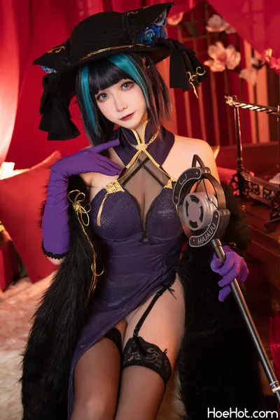 [Momoko葵葵]碧蓝航线柴郡 音乐绚烂CaitSith nude cosplay leaked 127634