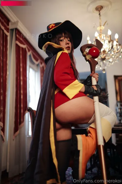 Neroko - Megumin nude cosplay leaked 19204