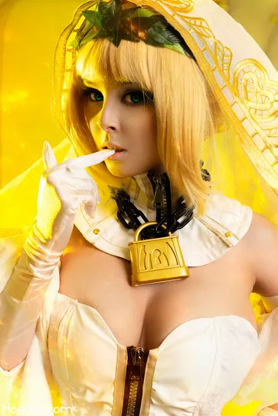 Disharmonica - Saber Nero Bride nude cosplay leaked 529451